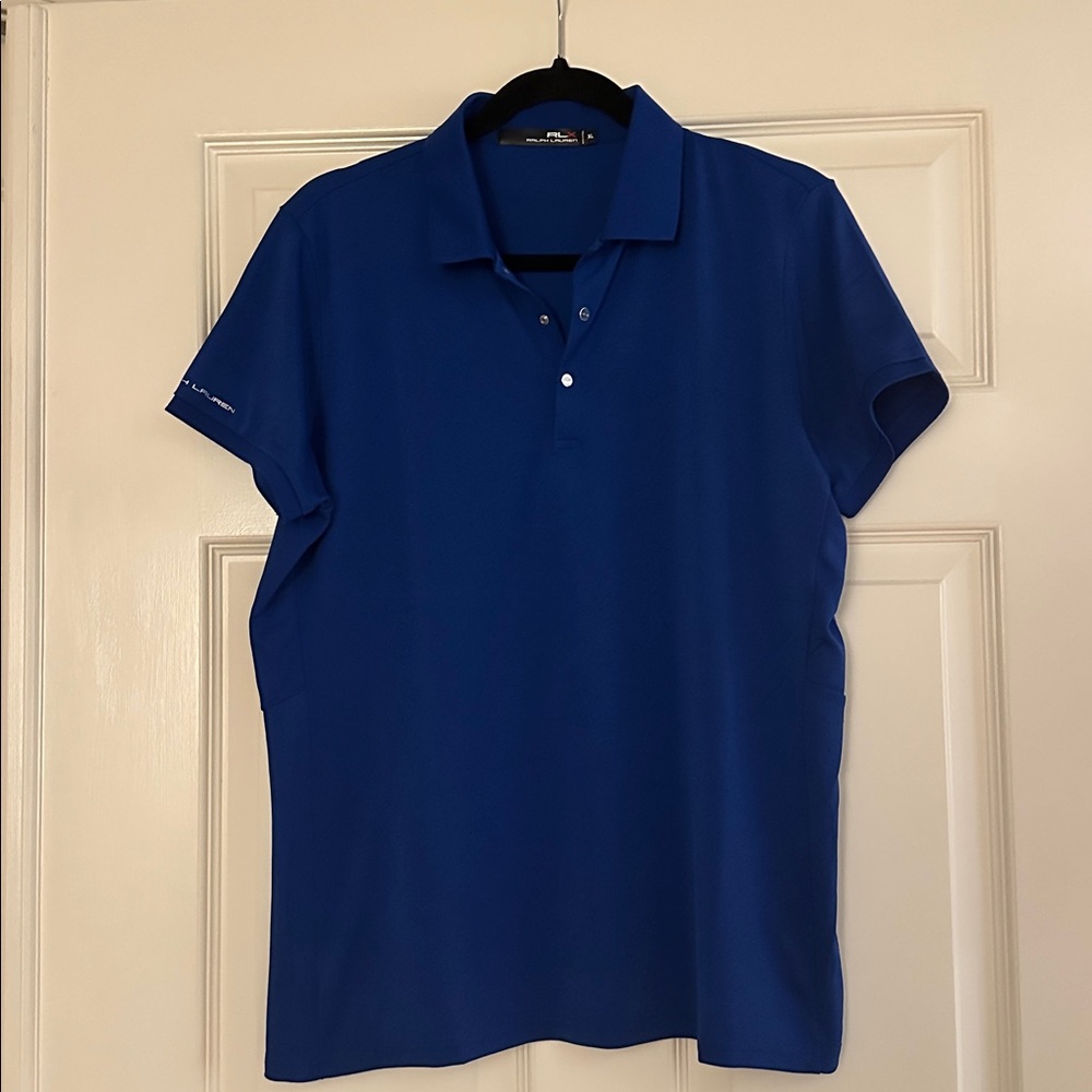 Ralph Lauren RLX Royal Blue mesh Polo Shirt